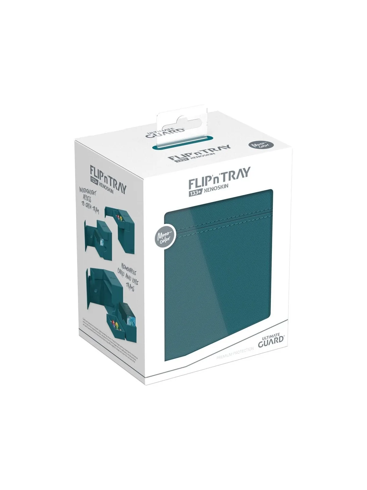 Ultimate Guard Flip`n`Tray 133+ XenoSkin Petrol de Ultimate Guard en Cajas para Cartas | La Cueva Roja