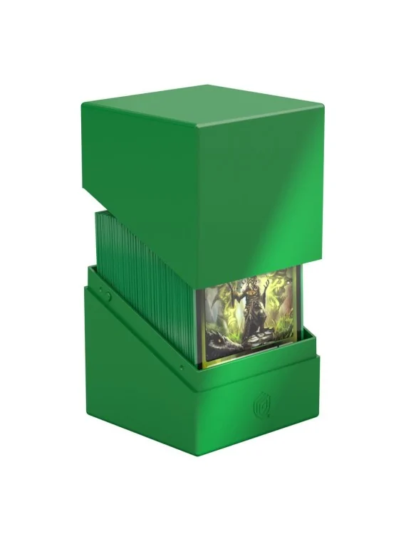 Ultimate Guard Boulder 100+ Solid - Green de Ultimate Guard en CAJAS | La Cueva Roja