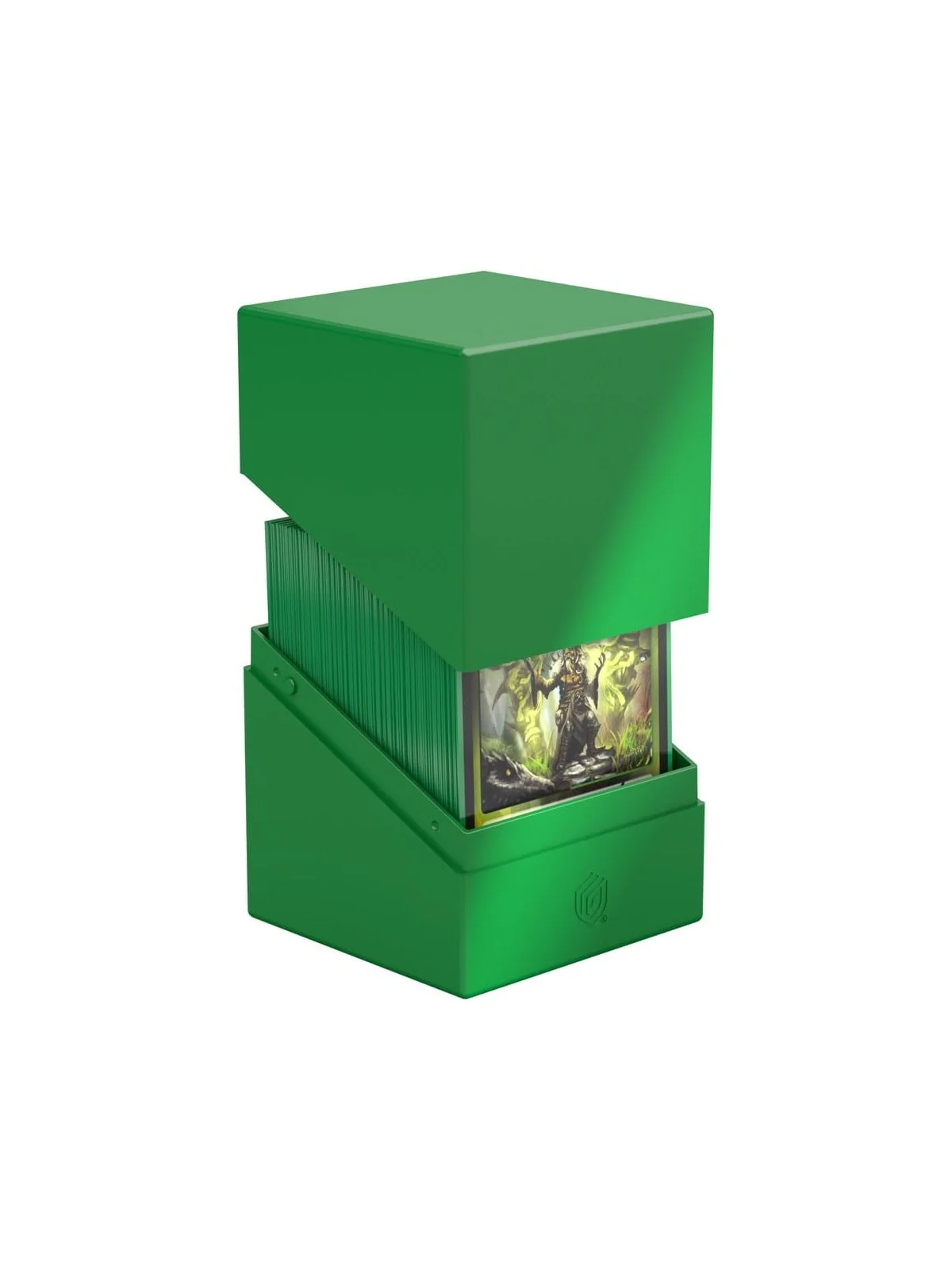 Ultimate Guard Boulder 100+ Solid - Green de Ultimate Guard en CAJAS | La Cueva Roja