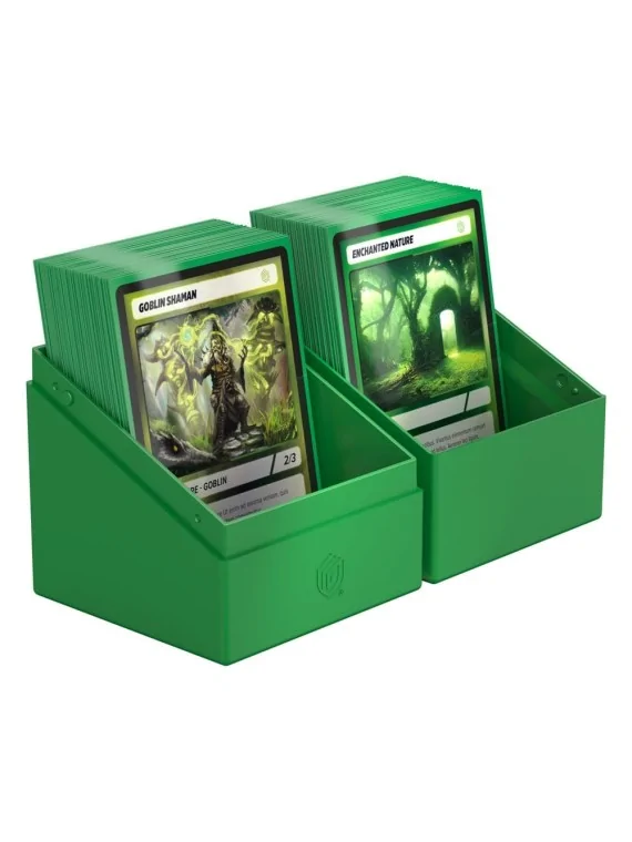Ultimate Guard Boulder 100+ Solid - Green de Ultimate Guard en CAJAS | La Cueva Roja