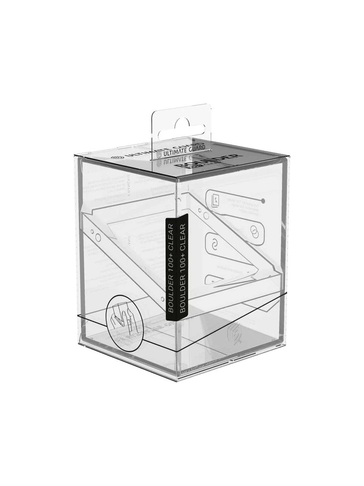 Ultimate Guard Boulder 100+ Clear - Transparent de Ultimate Guard en Cajas para Cartas | La Cueva Roja