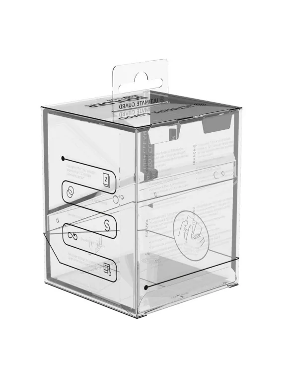 Ultimate Guard Boulder 100+ Clear - Transparent de Ultimate Guard en Cajas para Cartas | La Cueva Roja