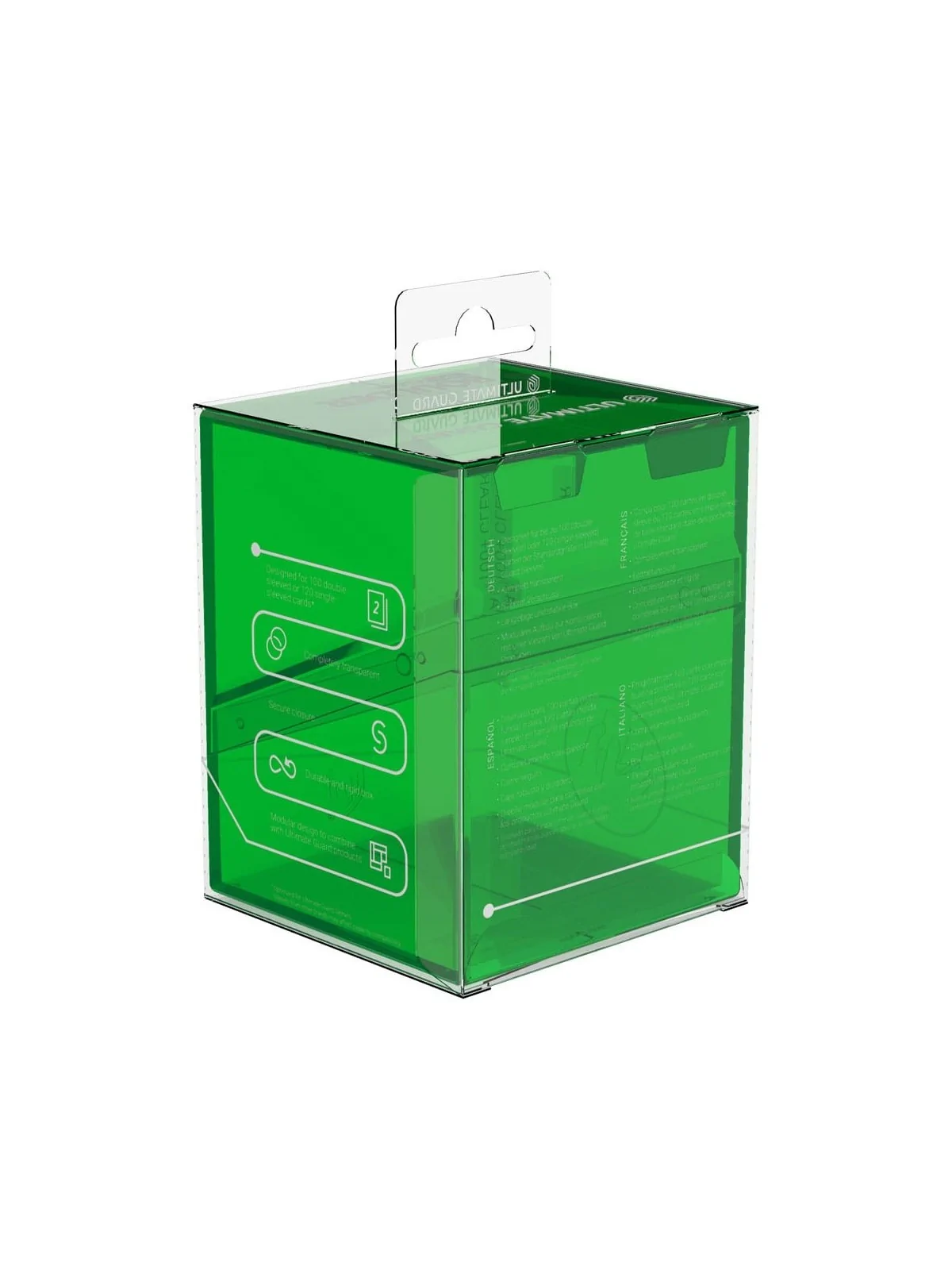 Ultimate Guard Boulder 100+ Clear - Emerald de Ultimate Guard en CAJAS | La Cueva Roja
