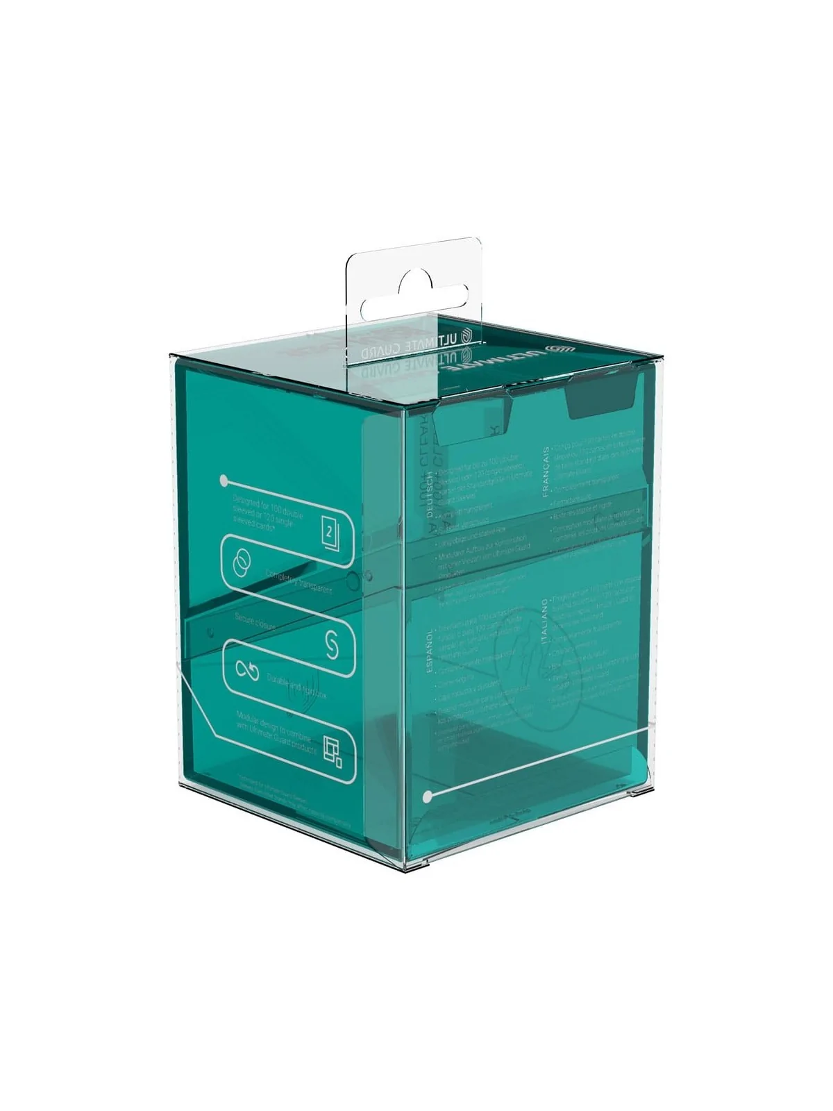Ultimate Guard Boulder 100+ Clear - Malachite de Ultimate Guard en Cajas para Cartas | La Cueva Roja