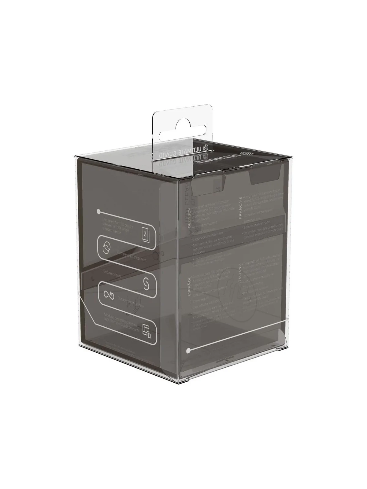 Ultimate Guard Boulder 100+ Clear - Onyx de Ultimate Guard en CAJAS | La Cueva Roja
