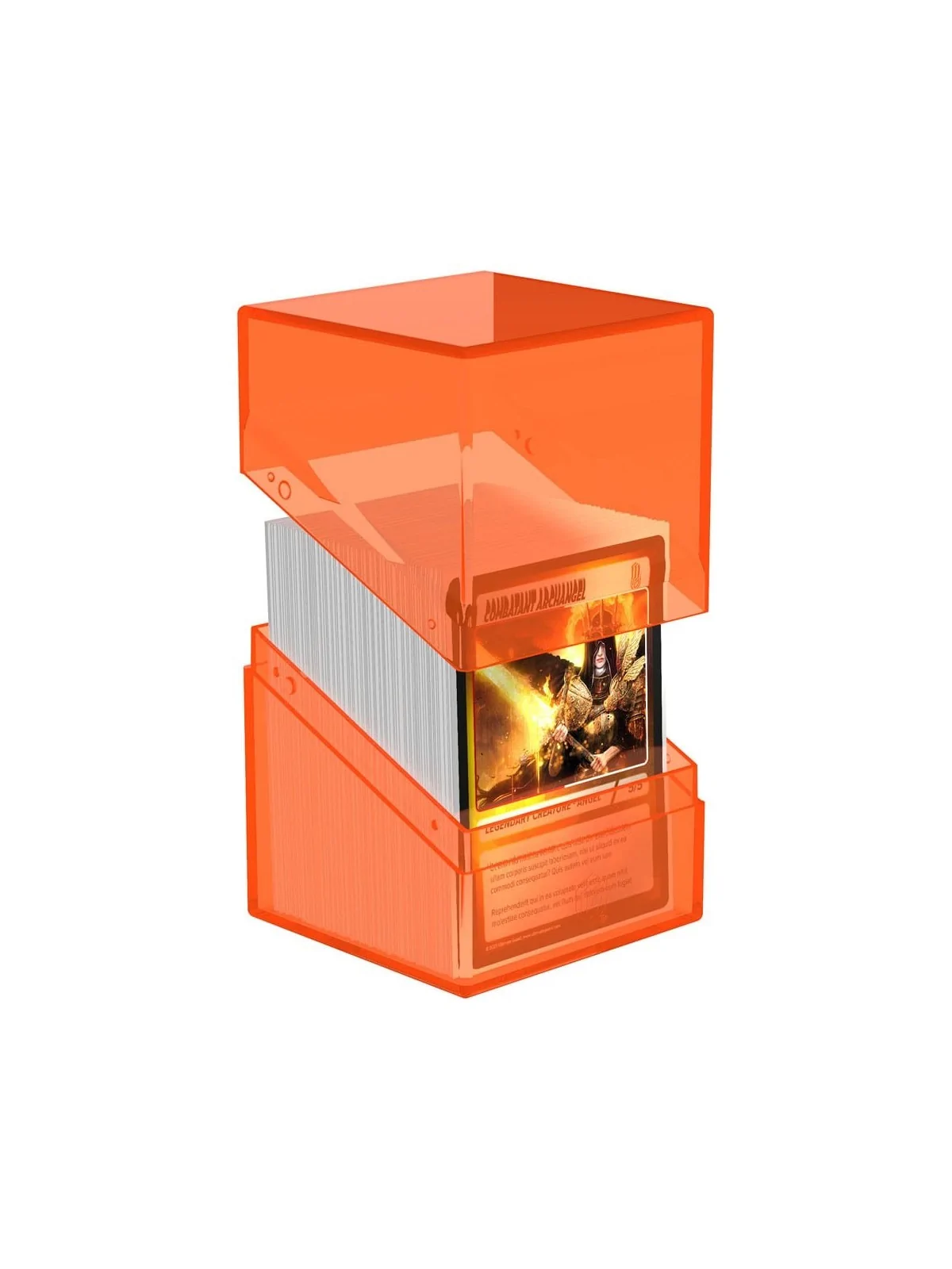 Ultimate Guard Boulder 100+ Clear - Poppy Topaz de Ultimate Guard en Cajas para Cartas | La Cueva Roja