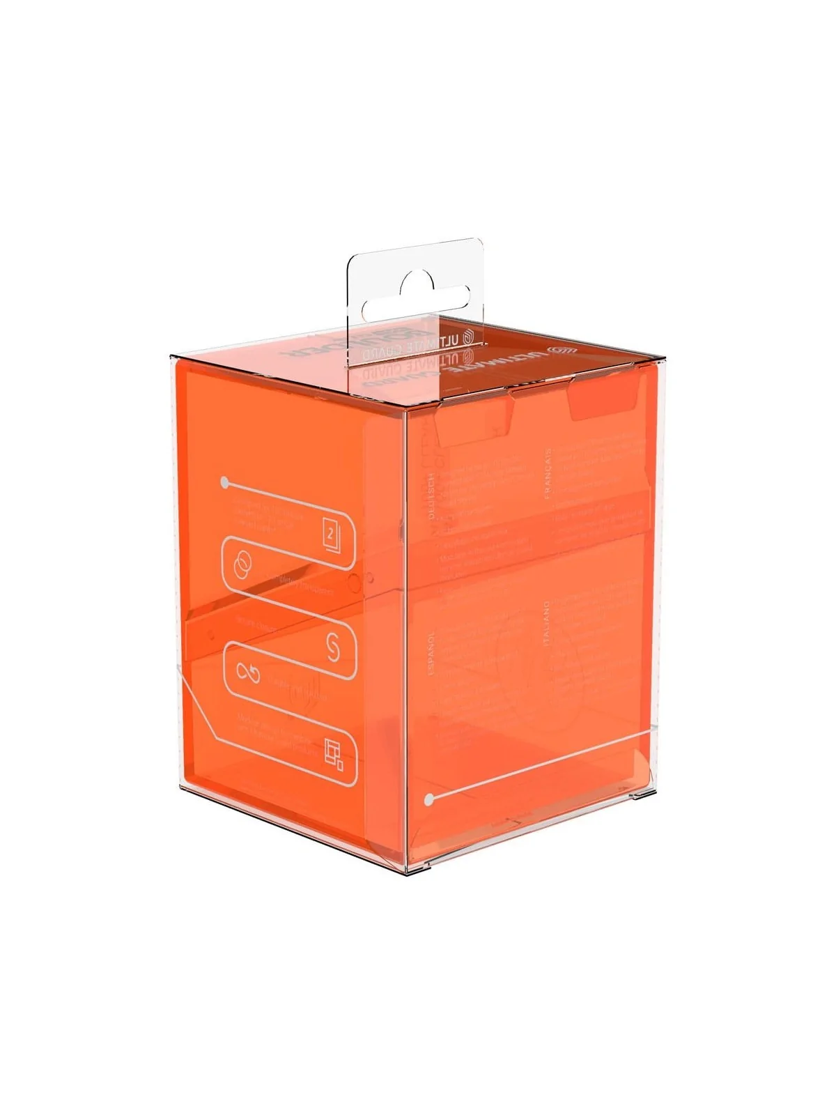 Ultimate Guard Boulder 100+ Clear - Poppy Topaz de Ultimate Guard en Cajas para Cartas | La Cueva Roja