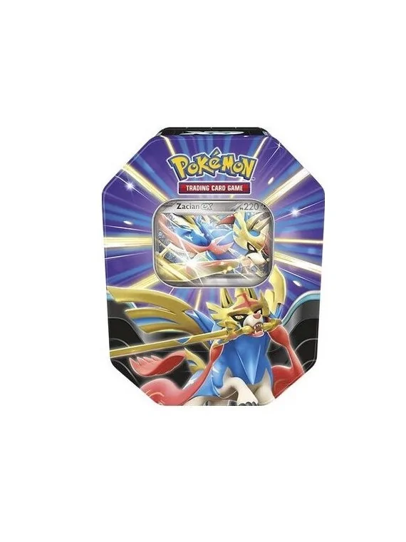 Pokemon TCG: Slashing Legends EX Tin (Zacian) de Bandai en Pokemon TCG | La Cueva Roja