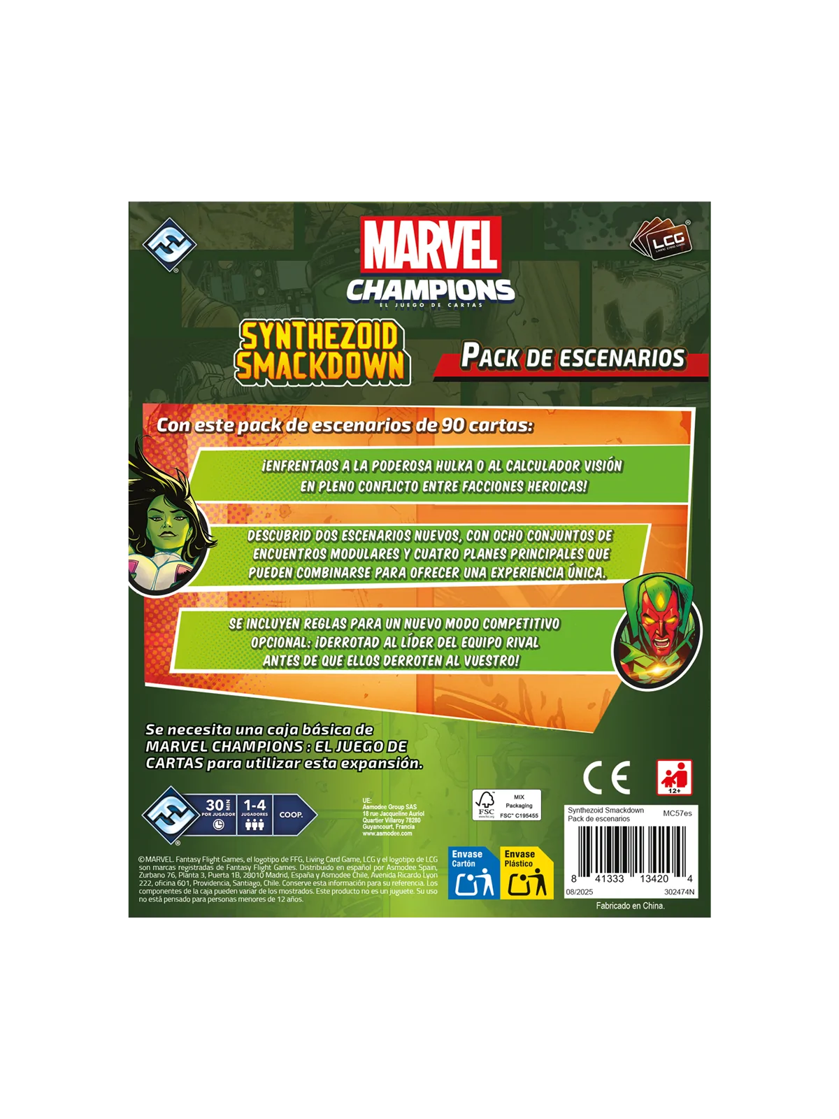 Marvel Champions: Synthezoid Smackdown Scenario Pack de Fantasy Flight Games en Juegos de Cartas | La Cueva Roja