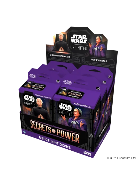 Star Wars Unlimited: Secrets of Power Spotlight Decks (6) de Fantasy Flight Games en Star Wars: Unlimited | La Cueva Roja