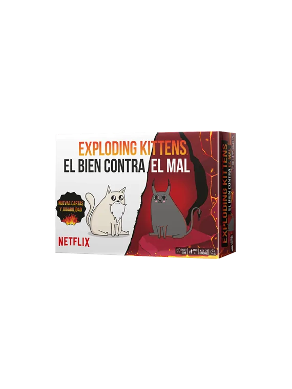 Exploding Kittens El Bien Contra el Mal de Exploding Kittens en Juegos de Cartas | La Cueva Roja