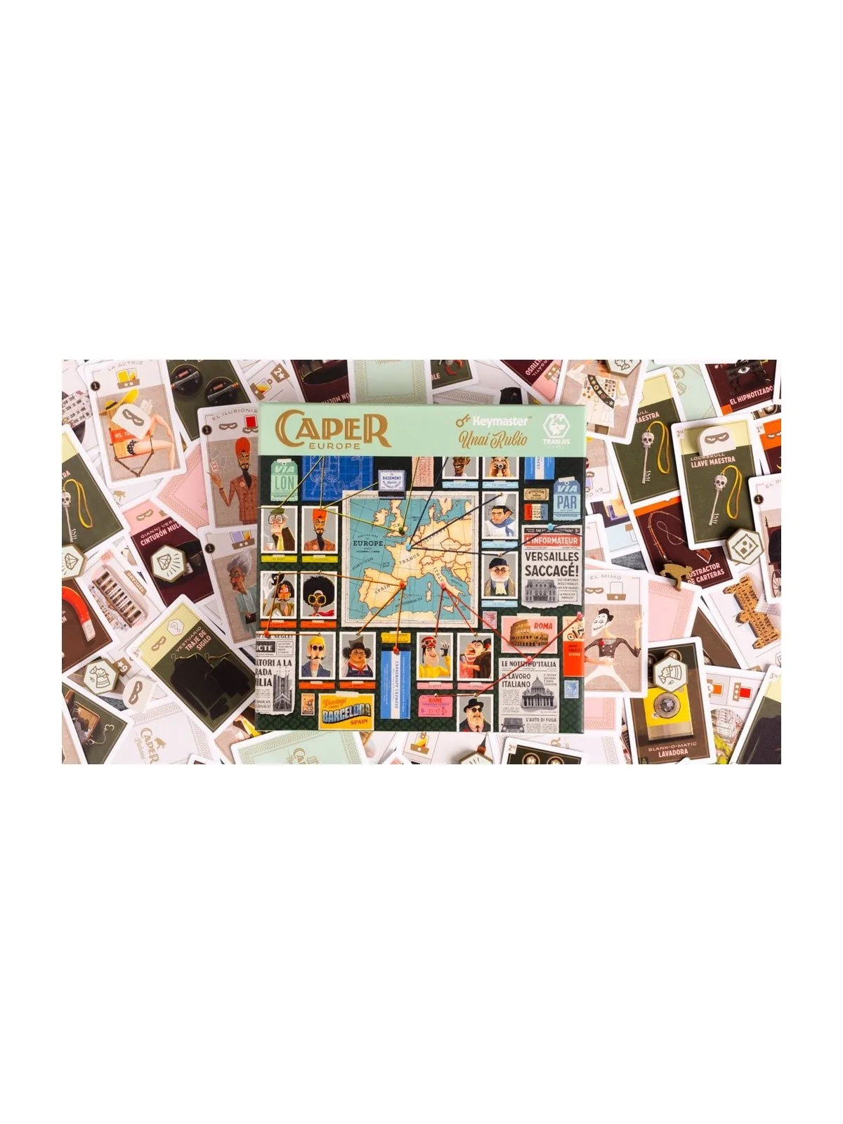 Caper Europe de Tranjis Games en Juegos de Tablero | La Cueva Roja