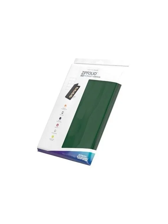 Ultimate Guard Zipfolio 320: 16 Pocket XenoSkin Verde de Ultimate Guard en Otros | La Cueva Roja