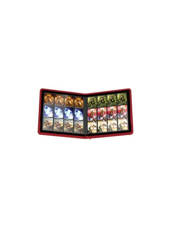 Ultimate Guard Zipfolio 480: 24 Pocket XenoSkin (Quadrow) - Rojo de Ultimate Guard en Otros | La Cueva Roja