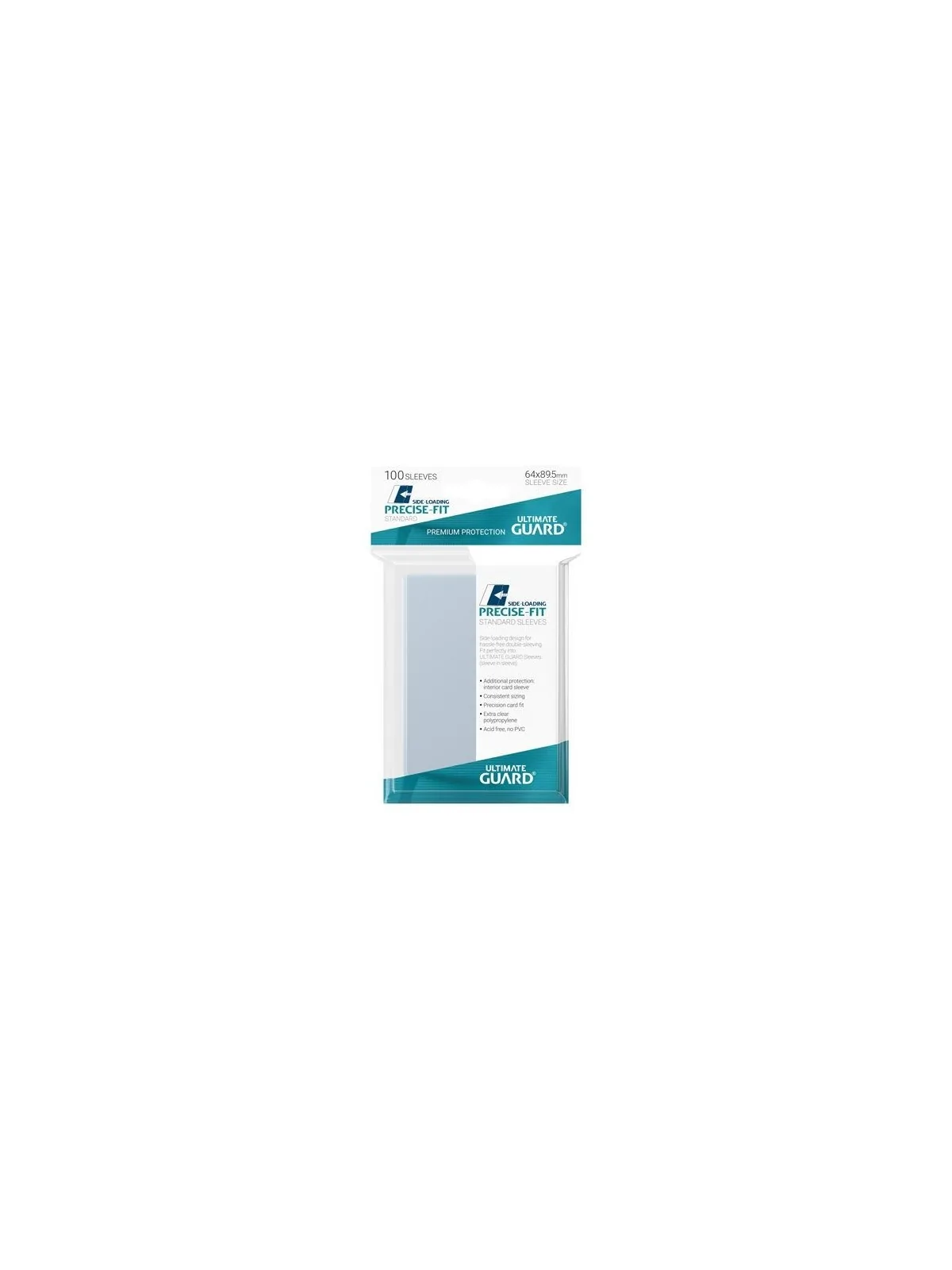 Ultimate Guard Precise-Fit Sleeves Side: Loading Fundas Tamaño Estándar Transparente (100) de Ultimate Guard en Fundas | La Cuev