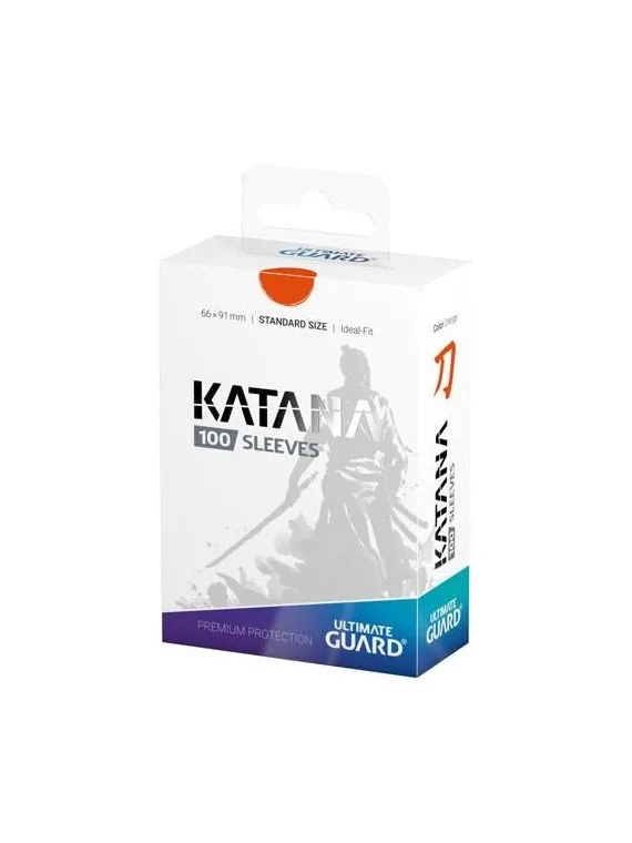 Ultimate Guard Katana Sleeves Tamaño Estándar Naranja (100) de Ultimate Guard en Fundas | La Cueva Roja