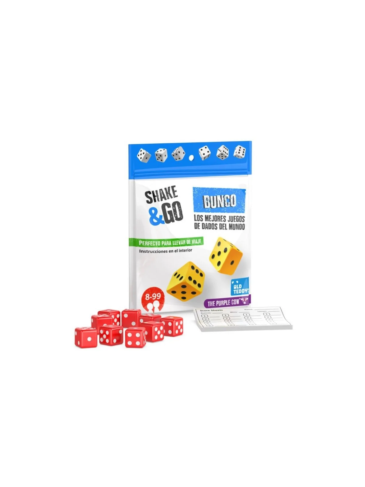 Shake & Go: Bunco Portátil para Equipos de Dados de Old Teddy's en Juegos de Dados | La Cueva Roja