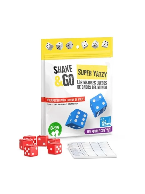 Shake & Go: Super Yatzy Portátil con Dados de Old Teddy's en Juegos de Dados | La Cueva Roja