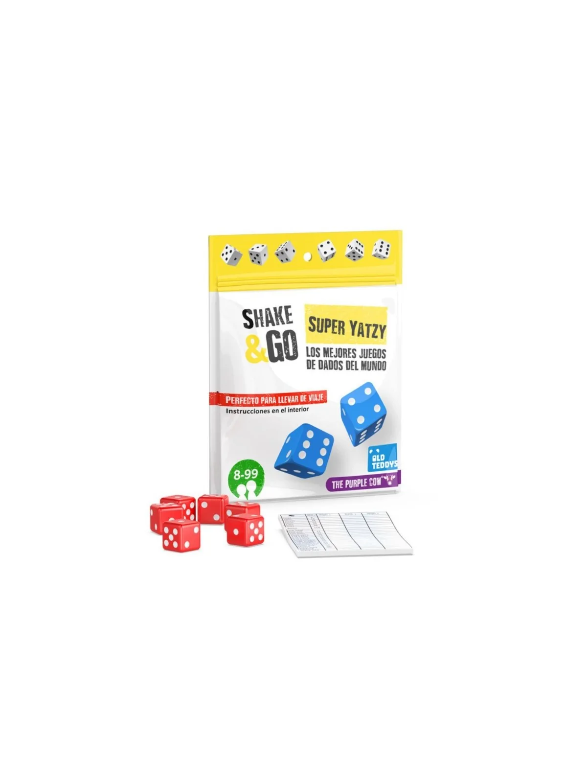 Shake & Go: Super Yatzy Portátil con Dados de Old Teddy's en Juegos de Dados | La Cueva Roja