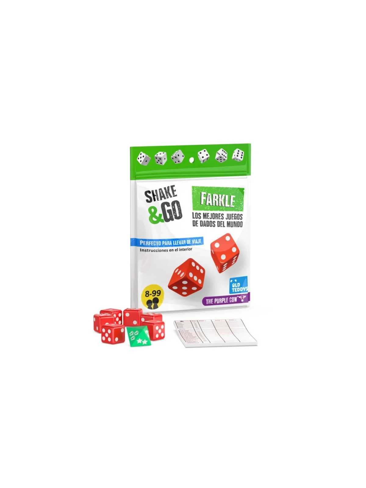 Shake & Go: Farkle Portátil de Dados y Estrategia de Old Teddy's en Juegos de Dados | La Cueva Roja