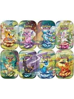 Pokemon TCG: Mini Latas Prismatic Evolutions (Ingles) de Bandai en Pokemon TCG | La Cueva Roja