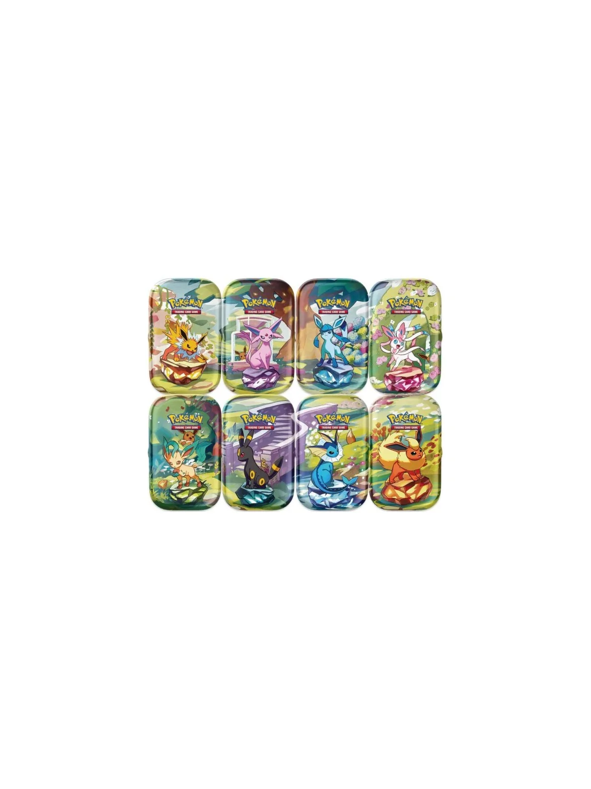 Pokemon TCG: Mini Latas Prismatic Evolutions (Ingles) de Bandai en Pokemon TCG | La Cueva Roja