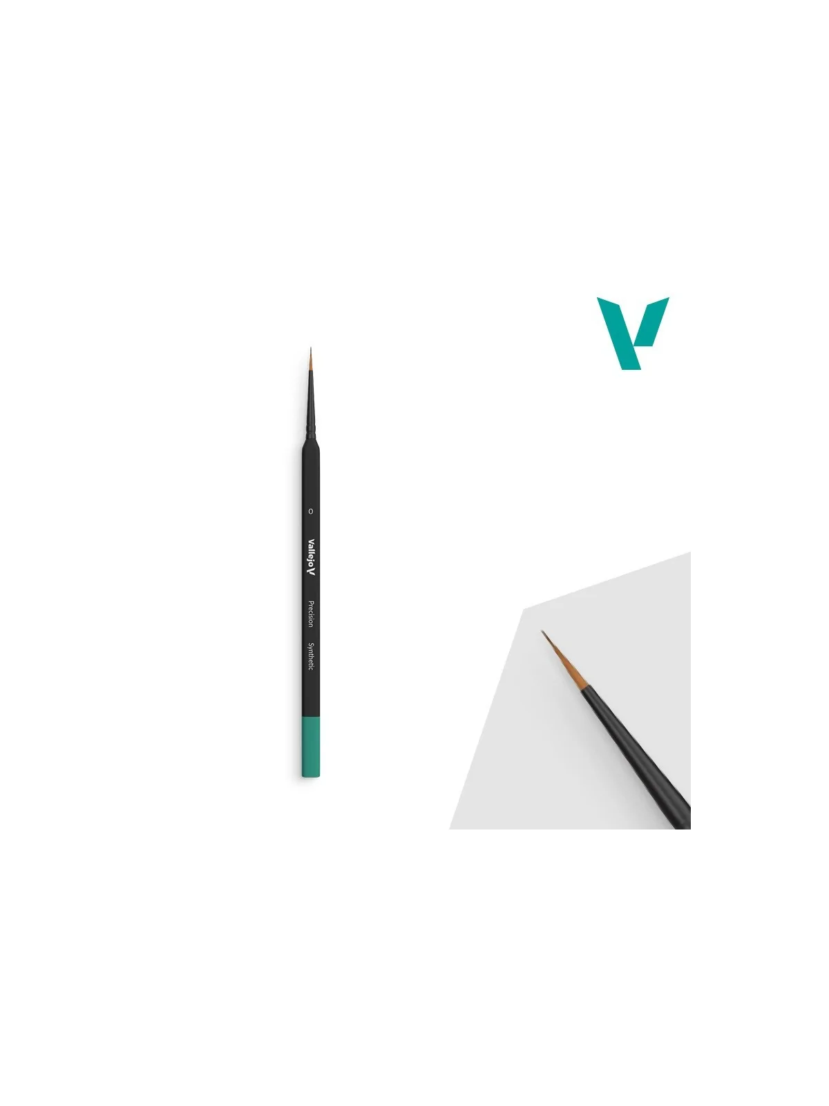 Vallejo Precision: Pelo Sintético - Mango Triangular Size 0 (B03000) de Vallejo en Vallejo | La Cueva Roja