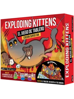 Exploding Kittens: The Board Game Super Fan Ed. de Exploding Kittens en Juegos de Tablero | La Cueva Roja
