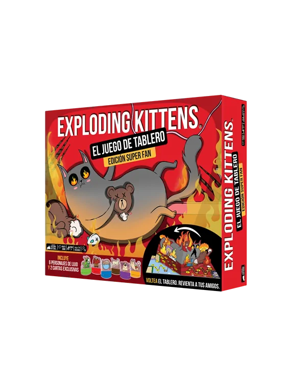 Exploding Kittens: The Board Game Super Fan Ed. de Exploding Kittens en Juegos de Tablero | La Cueva Roja