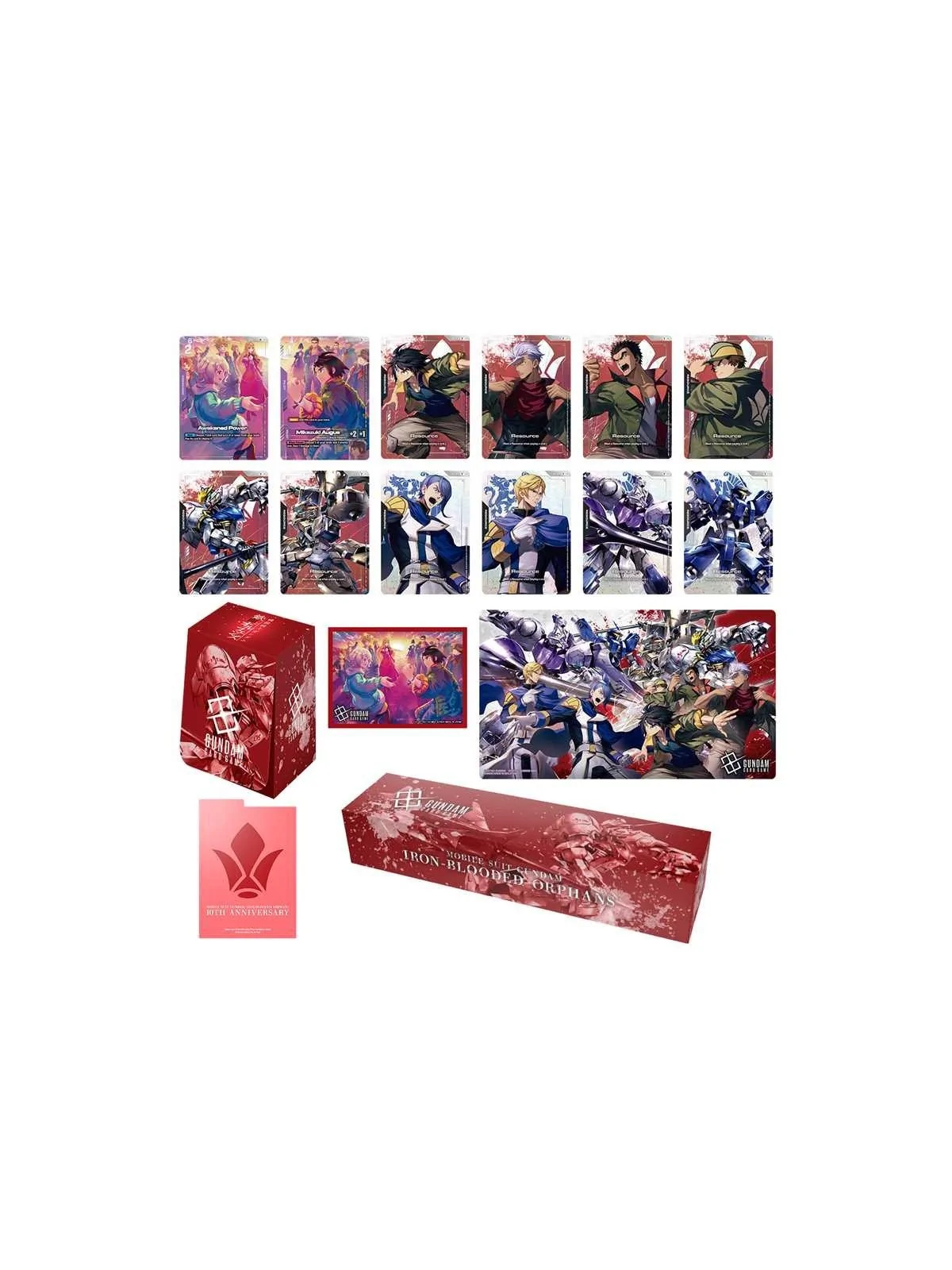 Gundam Card Game: PB02 Premium Accessory Set Mobile Suit Iron Blooded Orphans de Bandai en Gundam Card Game | La Cueva Roja