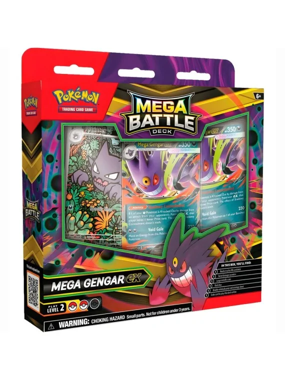 Pokemon TCG: Mega Battle Deck: Mega-Gengar EX (ES) de Pokémon en Pokemon TCG | La Cueva Roja