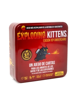 Exploding Kittens: Edicion 10 Aniversario de Exploding Kittens en Juegos de Cartas | La Cueva Roja