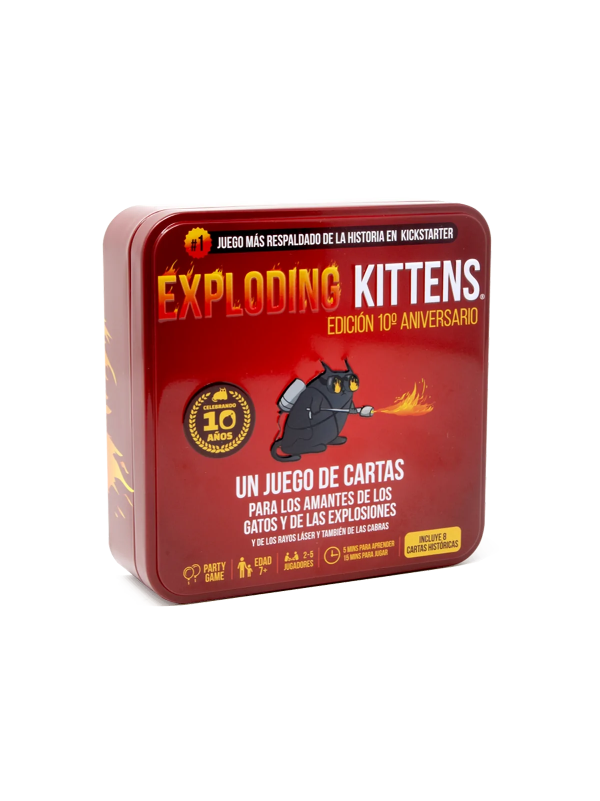 Exploding Kittens: Edicion 10 Aniversario de Exploding Kittens en Juegos de Cartas | La Cueva Roja
