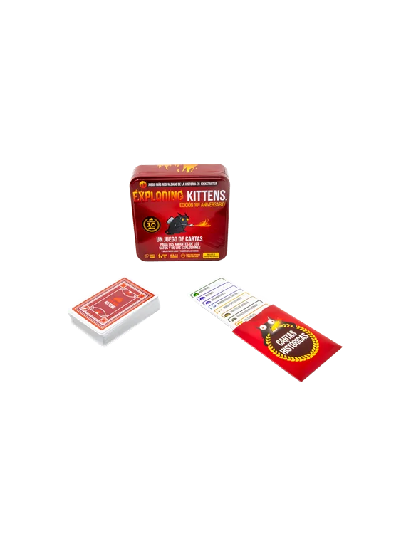 Exploding Kittens: Edicion 10 Aniversario de Exploding Kittens en Juegos de Cartas | La Cueva Roja