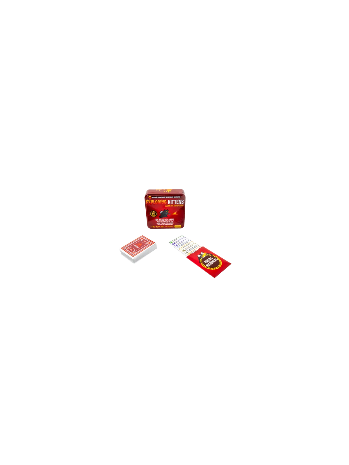 Exploding Kittens: Edicion 10 Aniversario de Exploding Kittens en Juegos de Cartas | La Cueva Roja