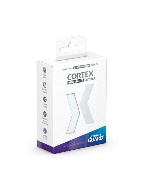 Ultimate Guard Cortex Sleeves Tamaño Estándar Transparente Mate (100) de Ultimate Guard en Fundas | La Cueva Roja