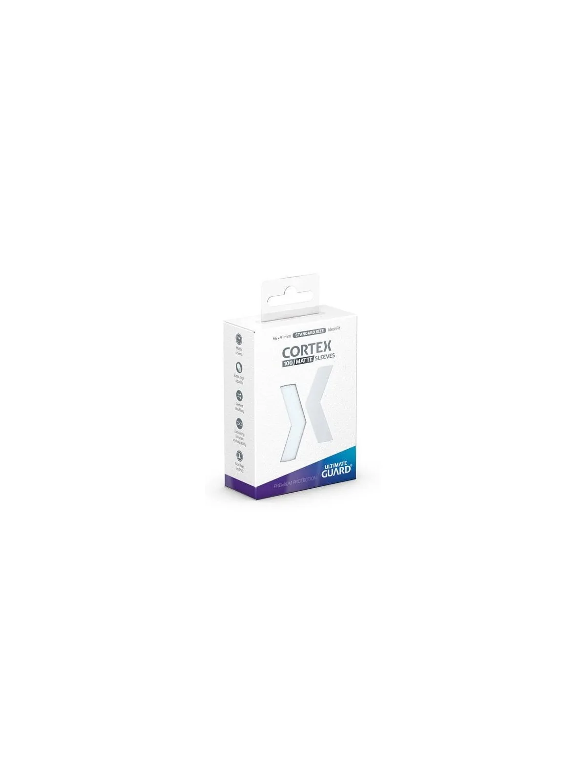 Ultimate Guard Cortex Sleeves Tamaño Estándar Transparente Mate (100) de Ultimate Guard en Fundas | La Cueva Roja
