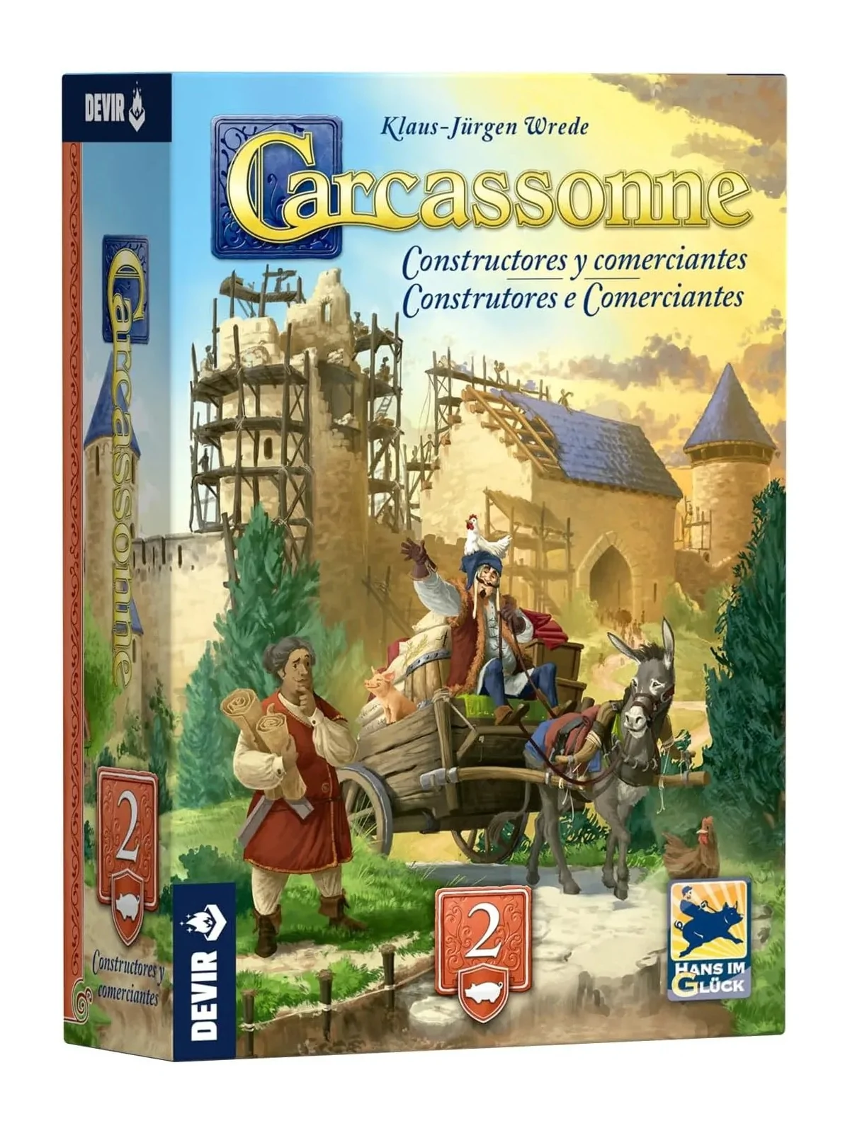 Carcassonne: Constructores y Comerciantes de Devir en Juegos de Tablero | La Cueva Roja