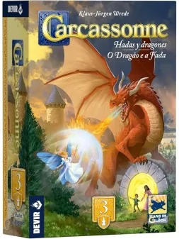 Carcassonne: Dragones y Hadas de Devir en Juegos de Tablero | La Cueva Roja