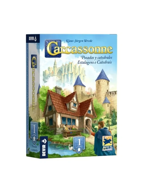Carcassonne: Posadas y Catedrales de Devir en Juegos de Tablero | La Cueva Roja