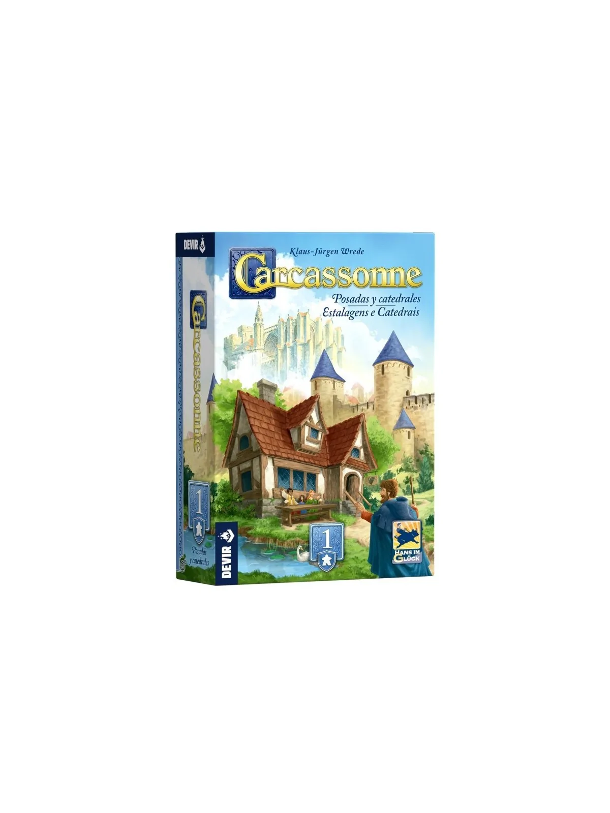 Carcassonne: Posadas y Catedrales de Devir en Juegos de Tablero | La Cueva Roja