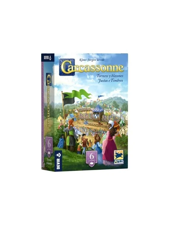 Carcassonne: Torneos y Blasones de Devir en Juegos de Tablero | La Cueva Roja