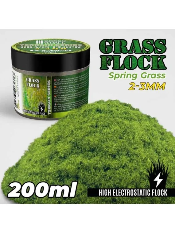 Cesped Electrostatico 2-3mm: Spring Grass - 200ml (Green Stuff World) de Green Stuff World en Modelismo | La Cueva Roja