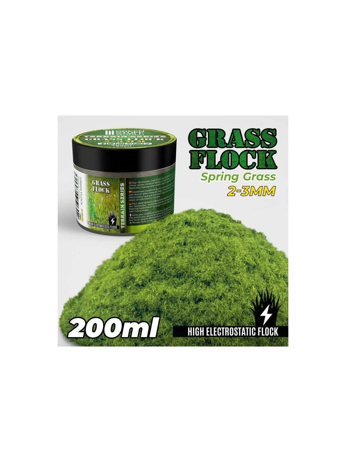Cesped Electrostatico 2-3mm: Spring Grass - 200ml (Green Stuff World) de Green Stuff World en Modelismo | La Cueva Roja