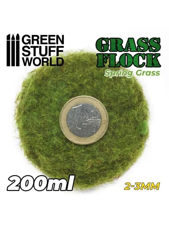 Cesped Electrostatico 2-3mm: Spring Grass - 200ml (Green Stuff World) de Green Stuff World en Modelismo | La Cueva Roja