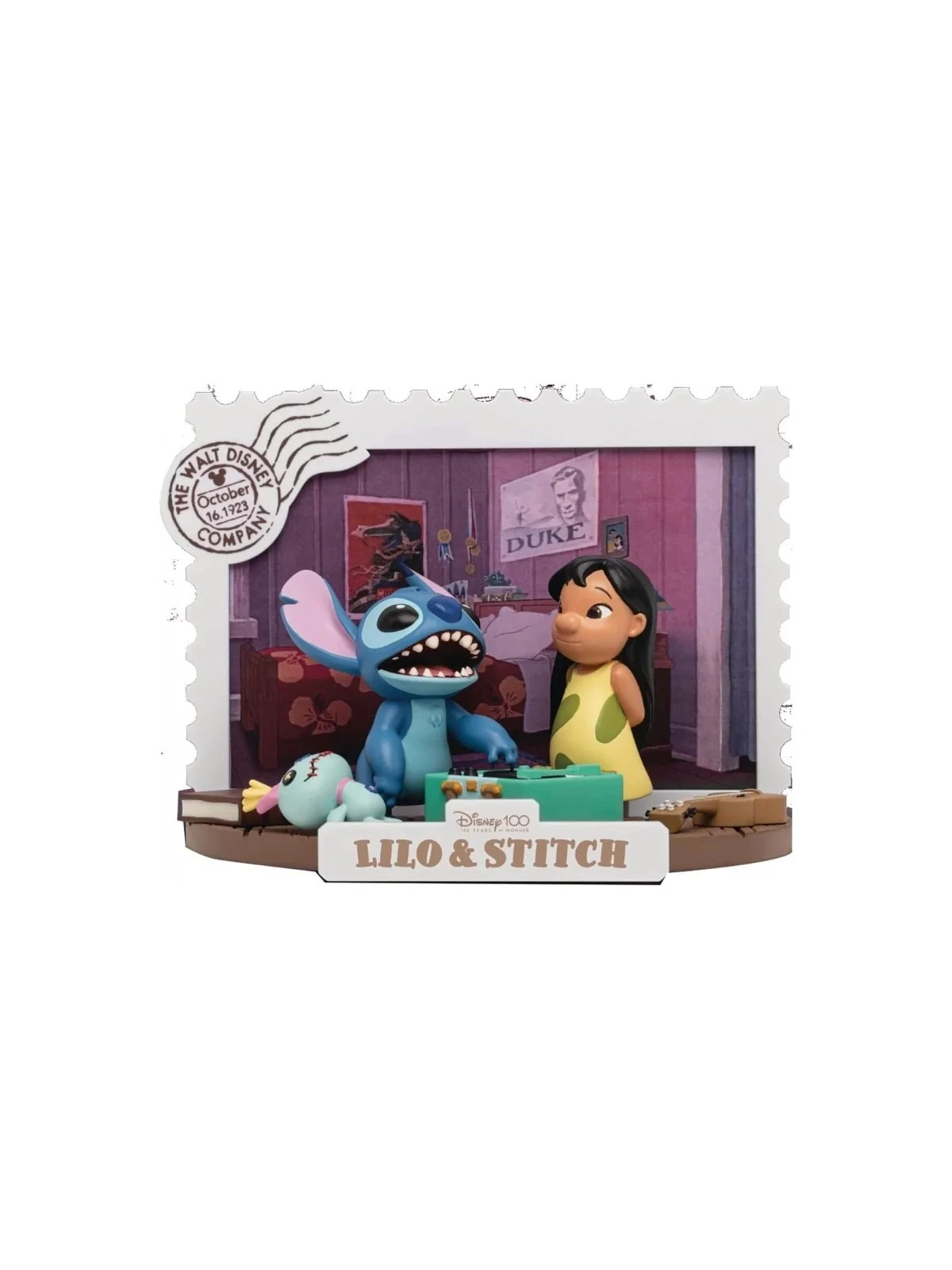Disney 100 Years of Wonder: Diorama PVC Lilo & Stitch 10 cm de BEAST KINGDOM en Merchandising | La Cueva Roja