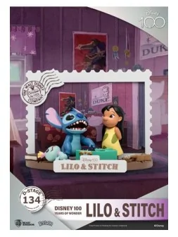 Disney 100 Years of Wonder: Diorama PVC Lilo & Stitch 10 cm de BEAST KINGDOM en Merchandising | La Cueva Roja