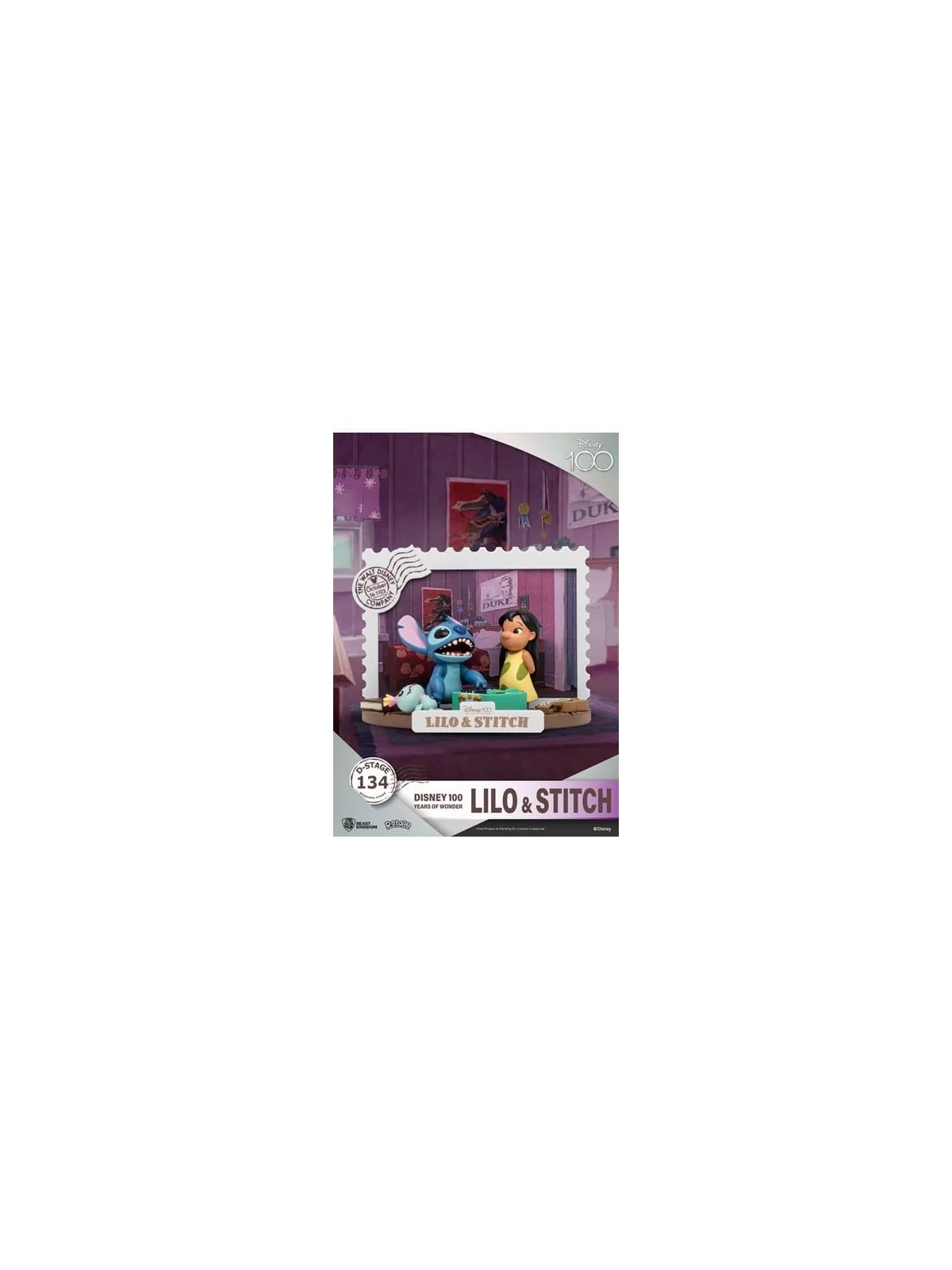 Disney 100 Years of Wonder: Diorama PVC Lilo & Stitch 10 cm de BEAST KINGDOM en Merchandising | La Cueva Roja