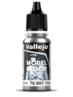 Plata Medio Model Color Vallejo 18 ml (70997) de Vallejo en Model Color | La Cueva Roja