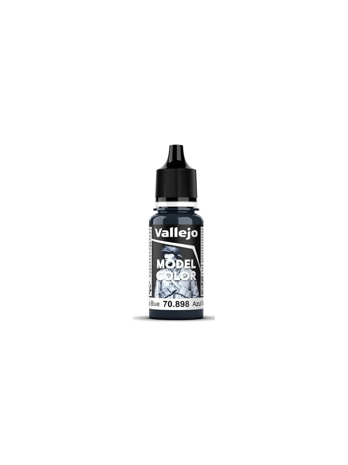 Azul Marina Oscuro Model Color Vallejo 18 ml (70898) de Vallejo en Model Color | La Cueva Roja